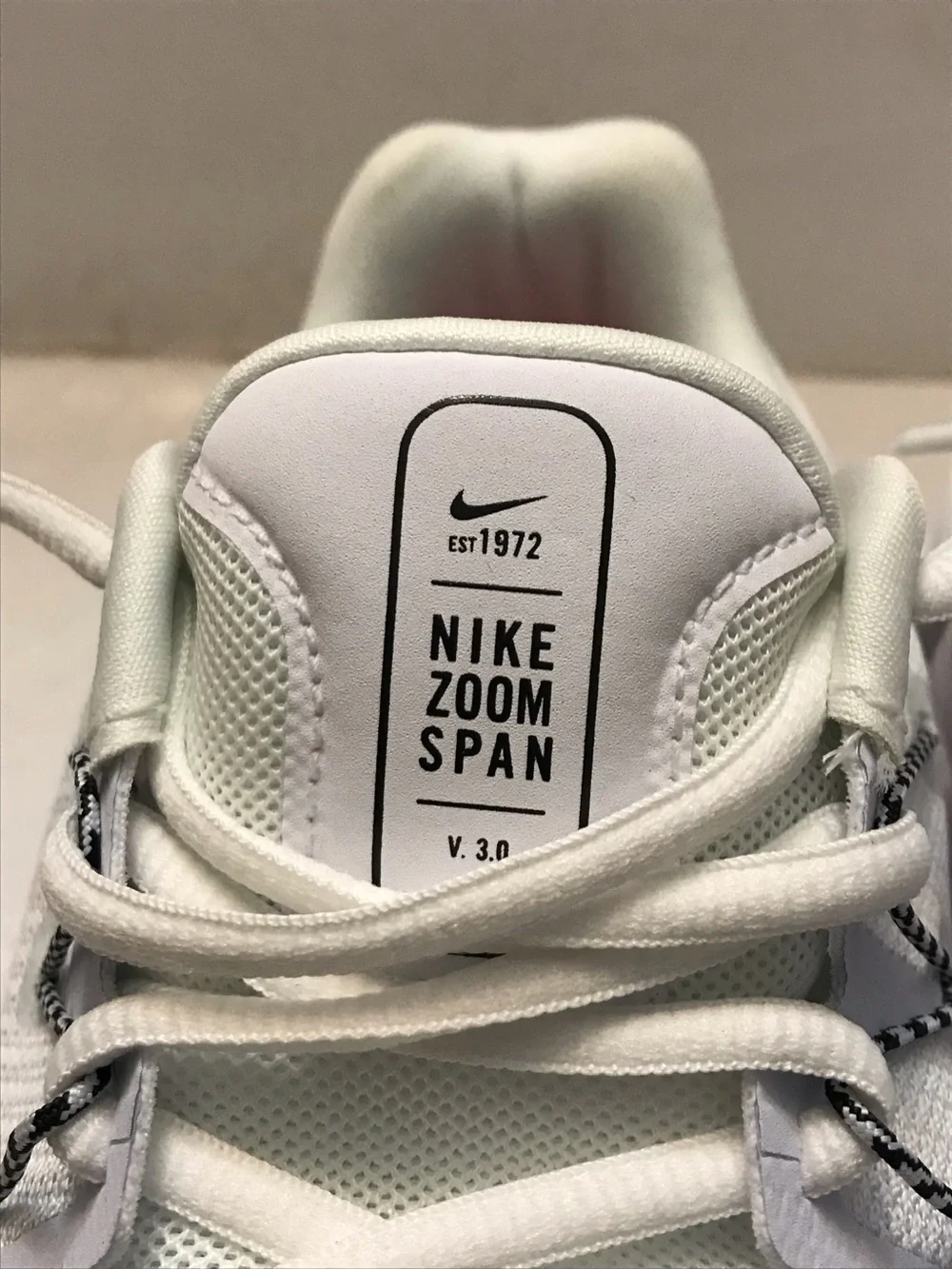 Nike White Sneakers with Pink Insole and pink Swoosh